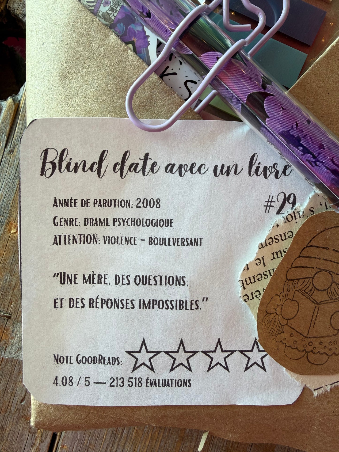 Blind date avec un Livre - #29