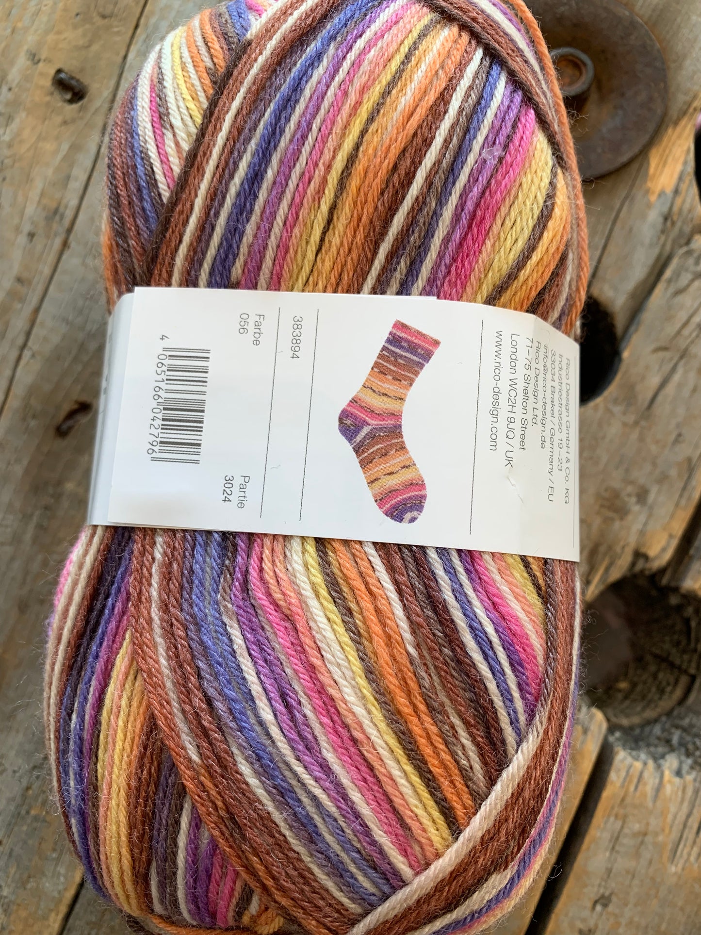 Rico Design -  Socks - Bamboo Rainbow