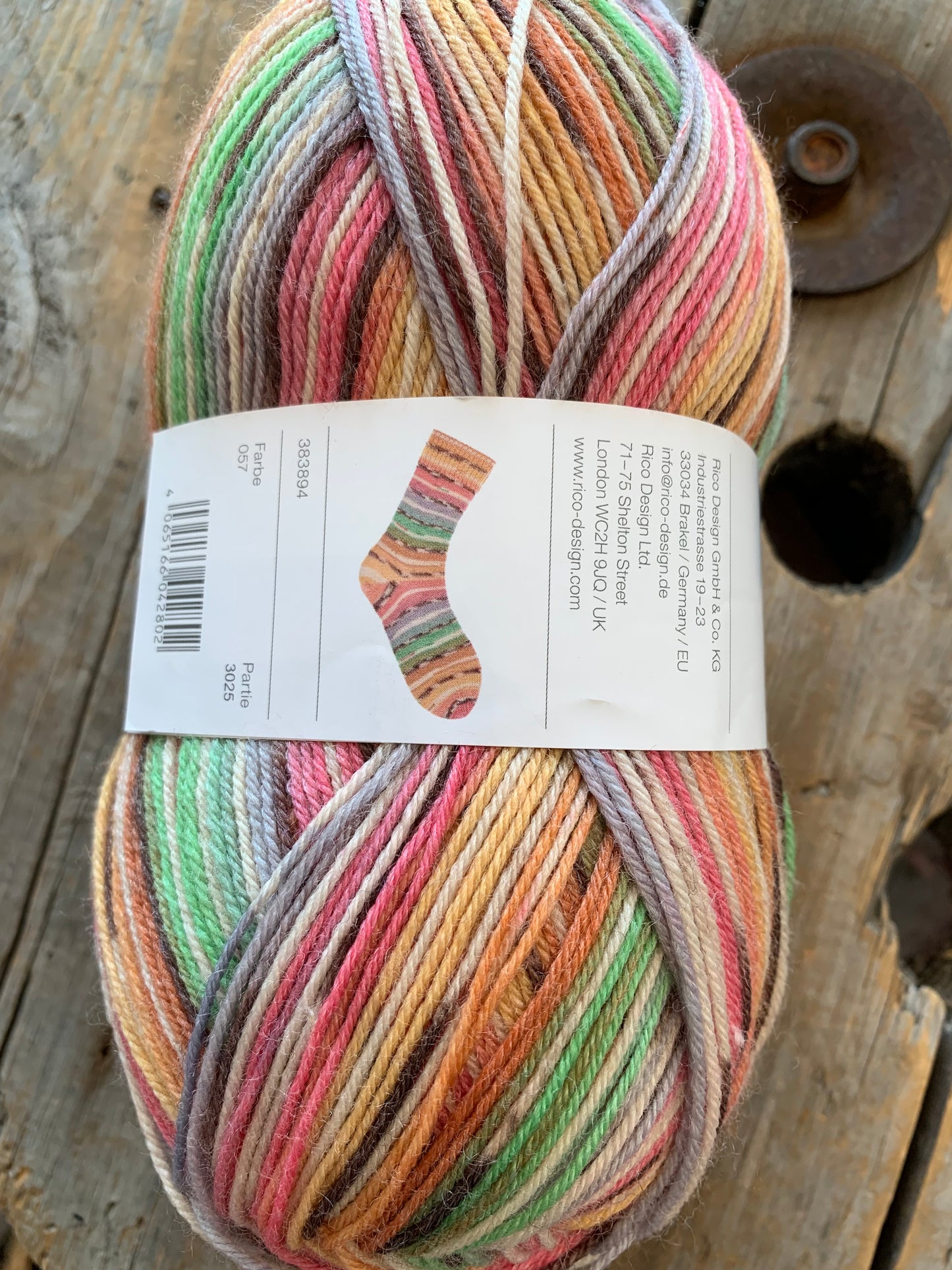 Rico Design -  Socks - Bamboo Rainbow