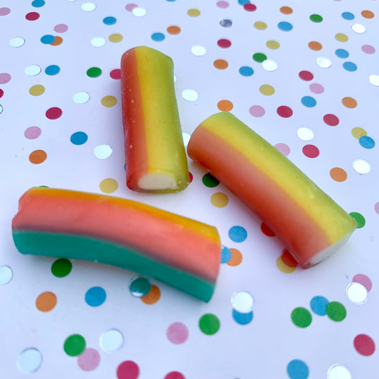 Bouchées de réglisses câbles arc-en-ciel - 150 gr