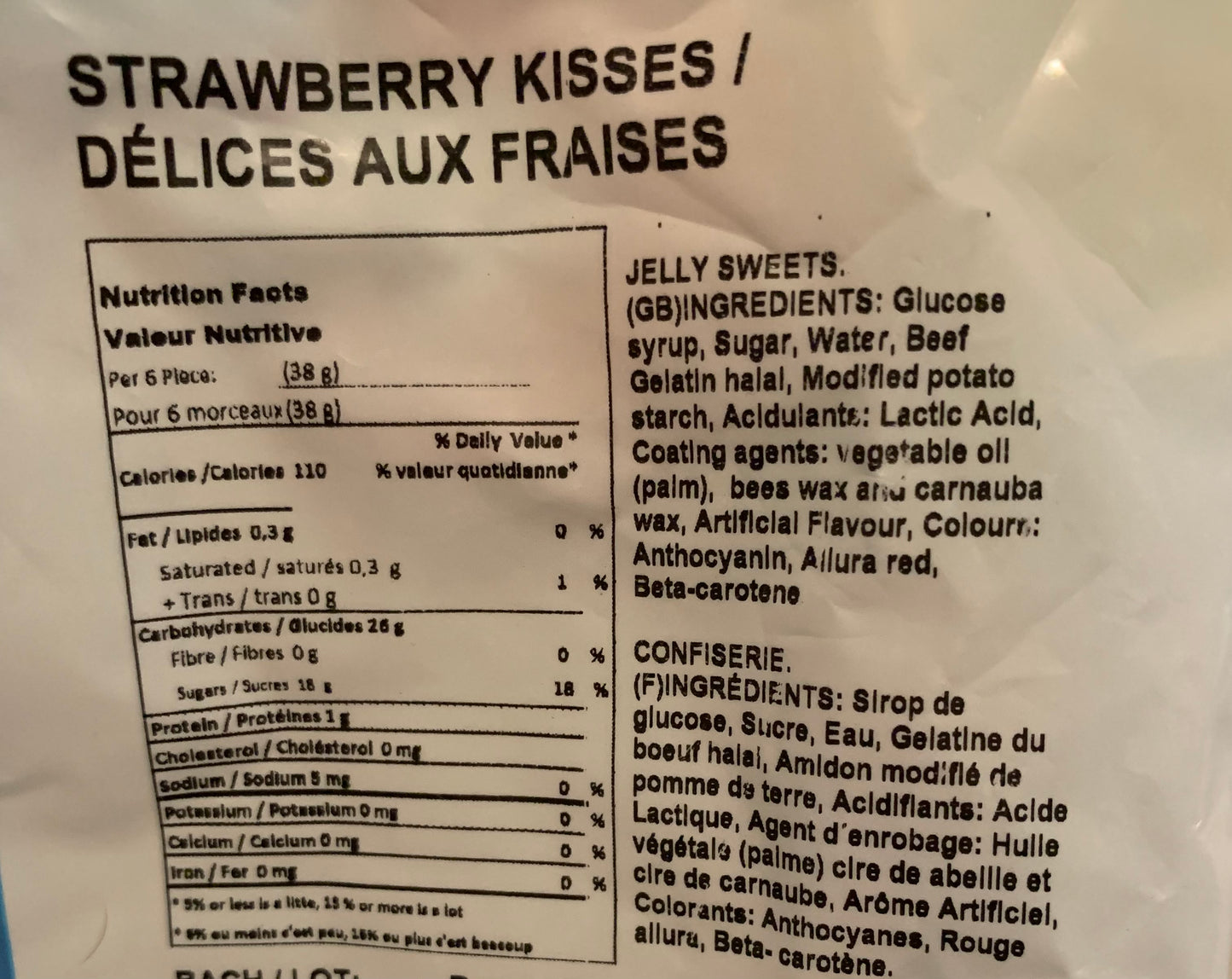 Délices aux fraises - 150 gr