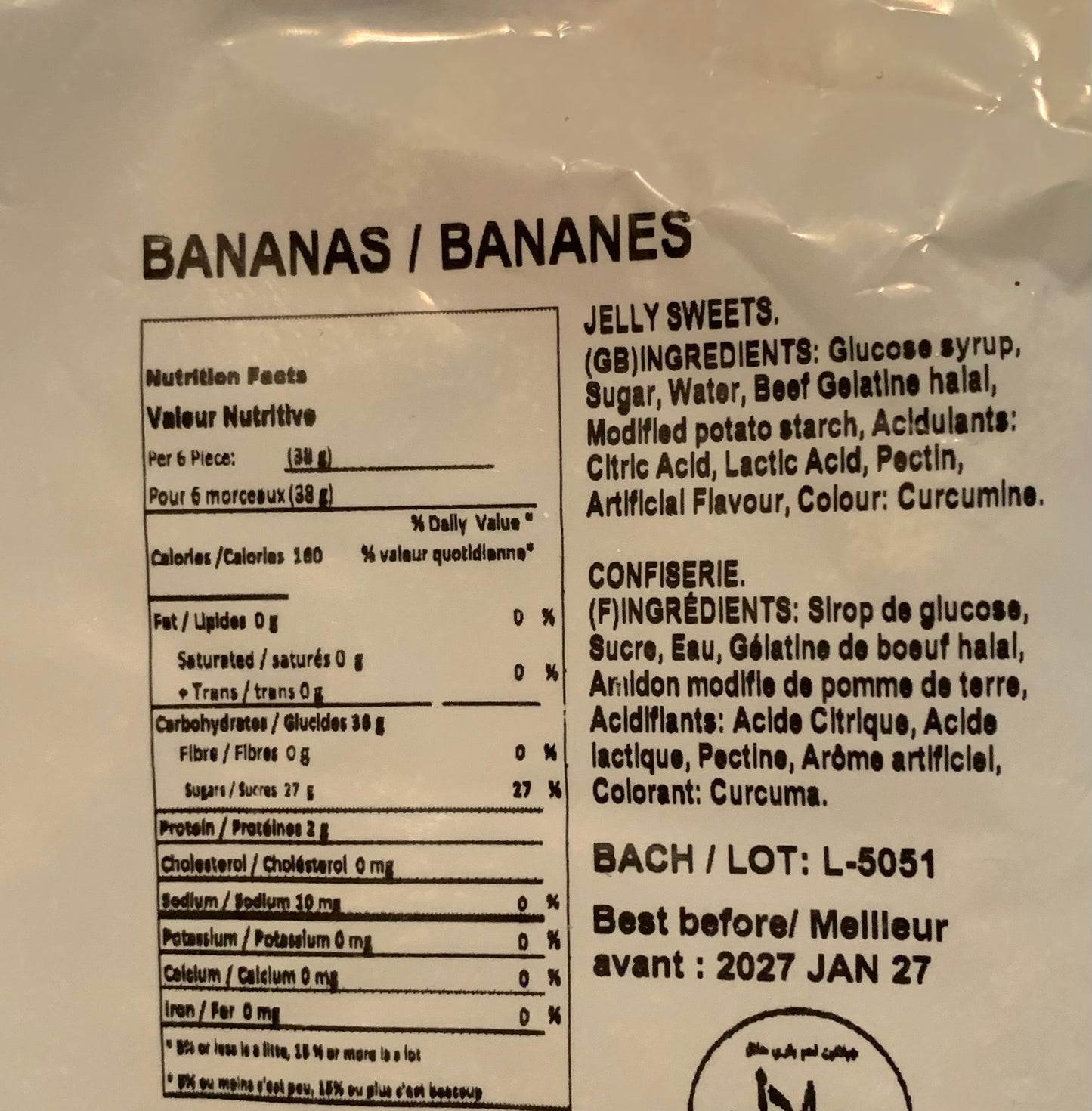 Bananes - 150 gr