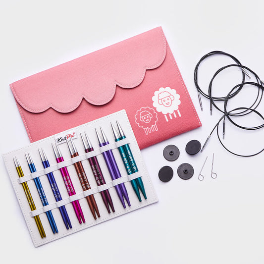 Knit Pro - ZING ensemble d'aiguilles circulaires interchangeables - Deluxe