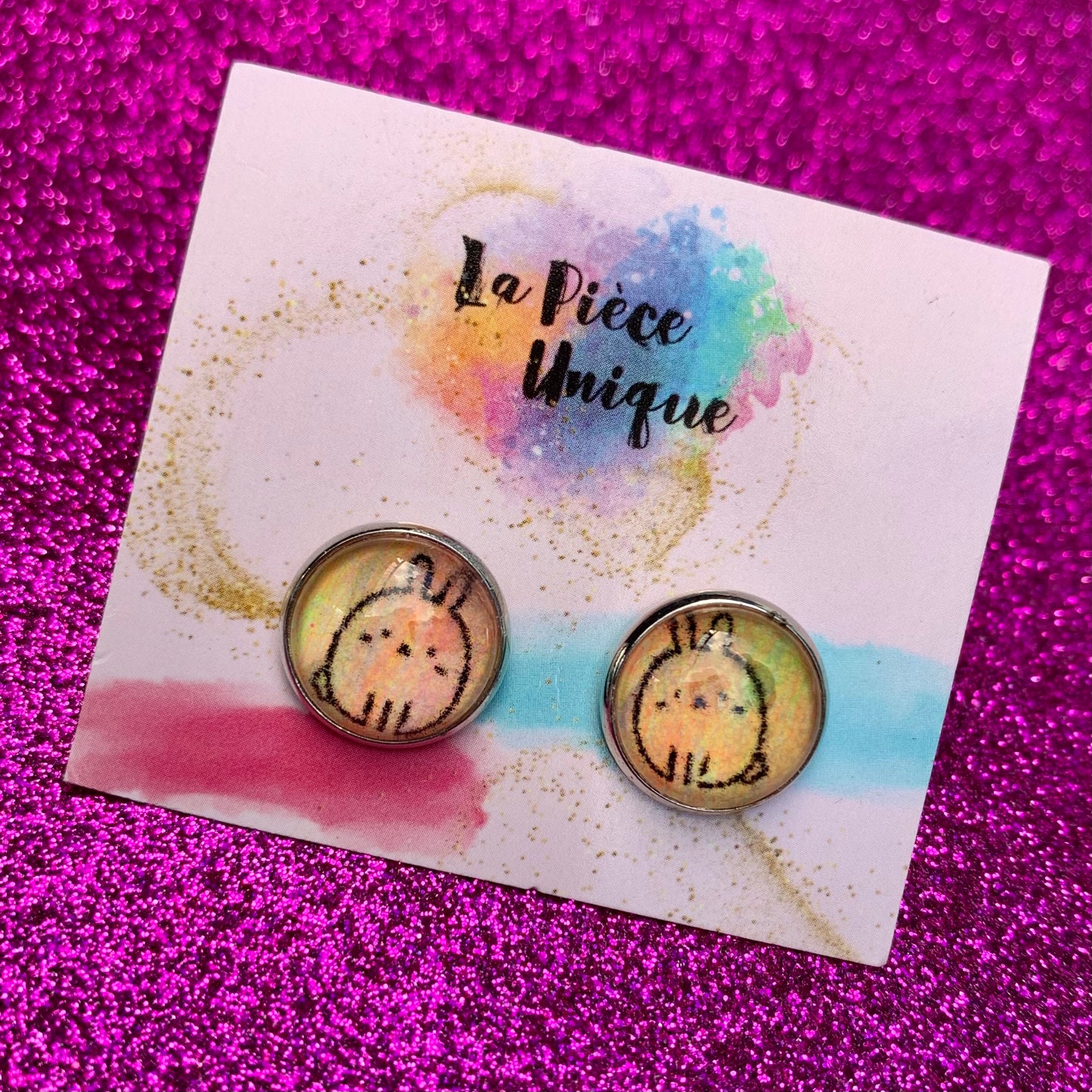 Boucles d’oreilles Doodle par La Pièce Unique (Élya)