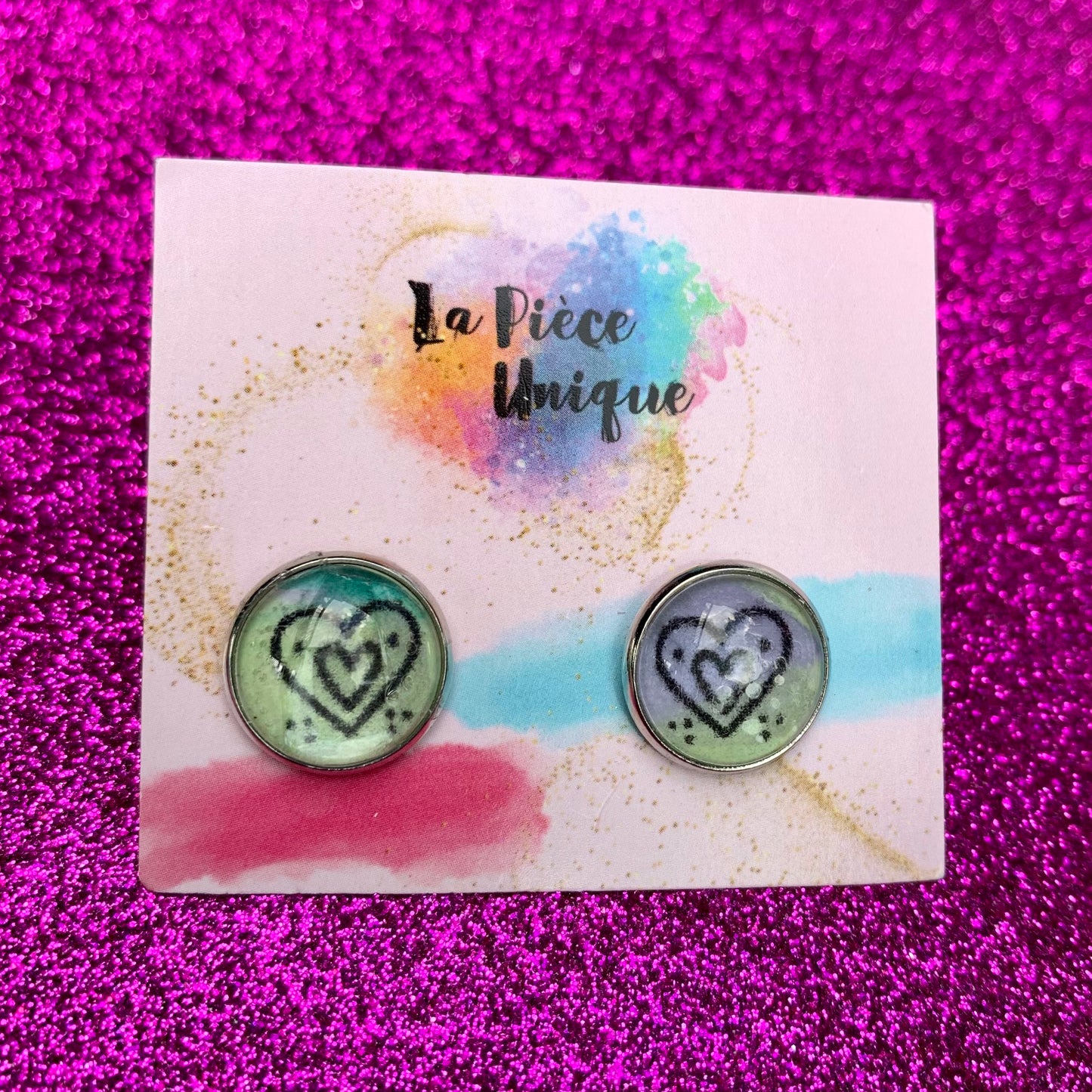 Boucles d’oreilles Doodle par La Pièce Unique (Élya)