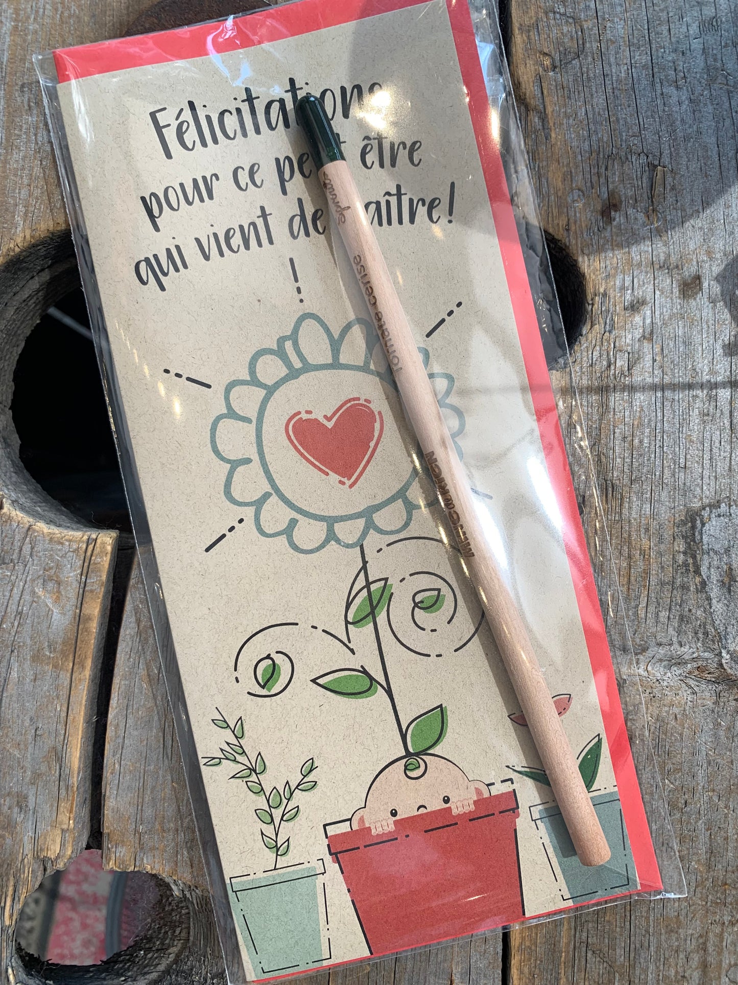 💥FAITES UNE OFFRE 💥 - Cartes de souhaits avec crayon à planter par Mine de Rien