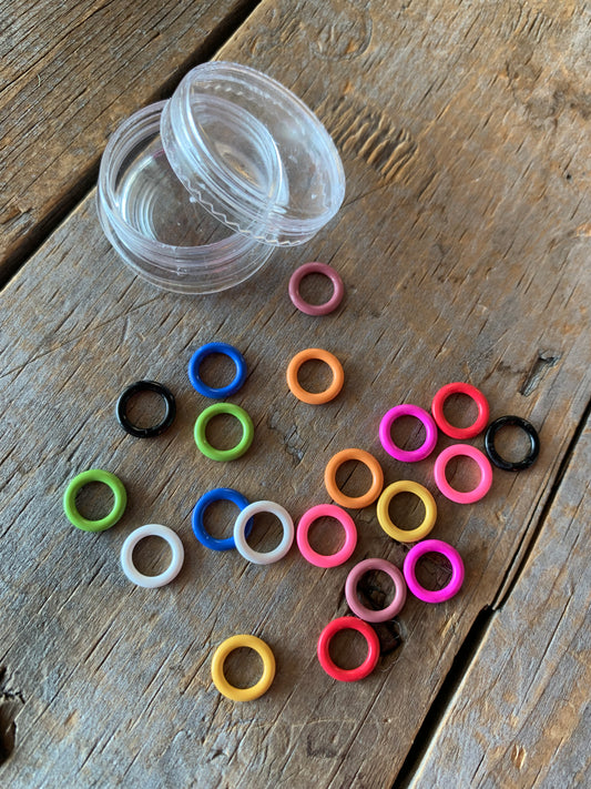 Marqueurs de mailles petits anneaux- Paquet de 20