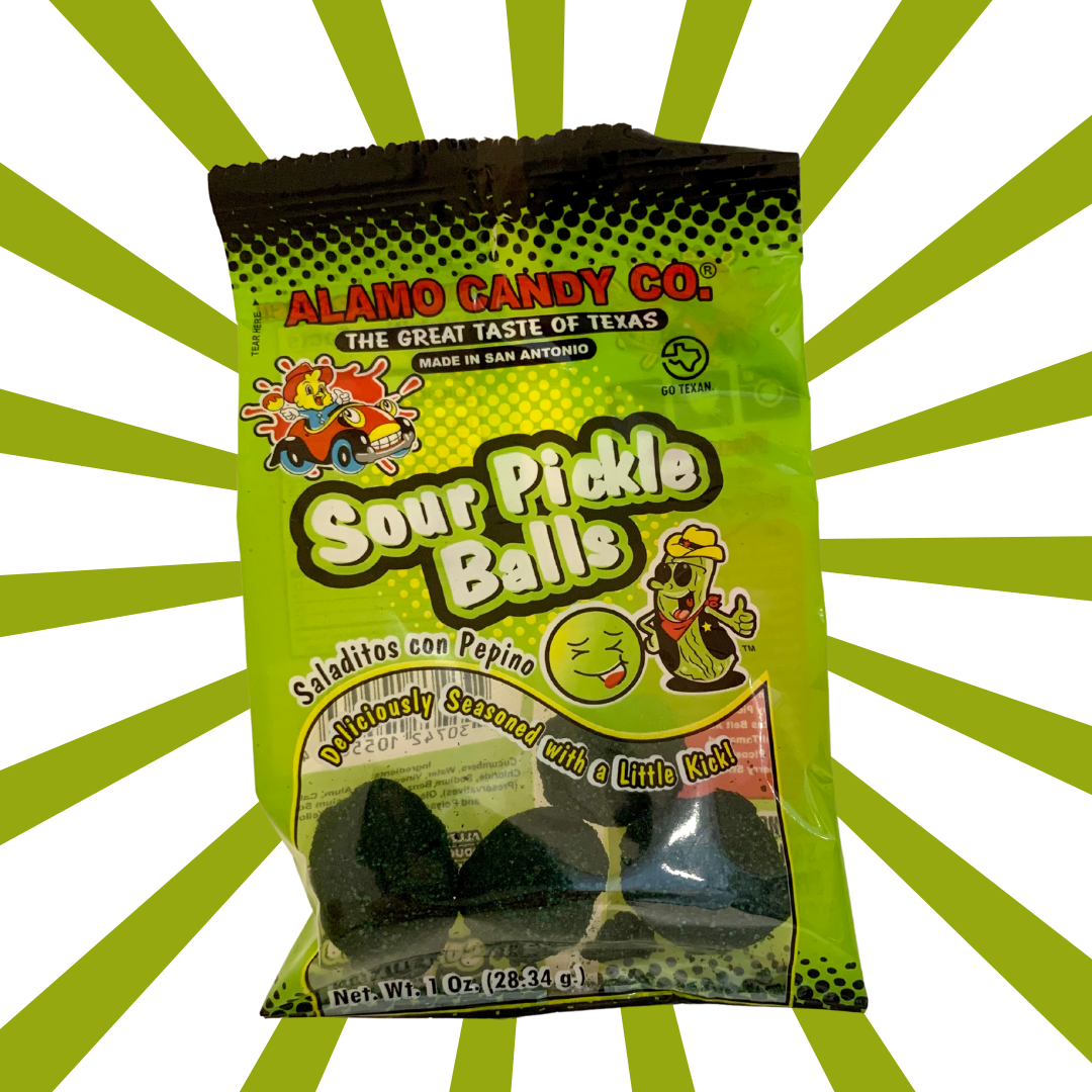 Gummies aux Pickles surettes - Sour Pickle Balls - 4 gummies