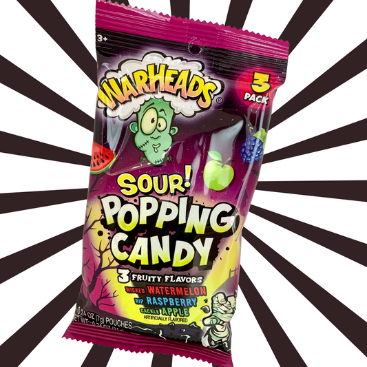 Bonbons ‘ popping candy ’ Warheads - paquet de 3x7gr - 21 gr