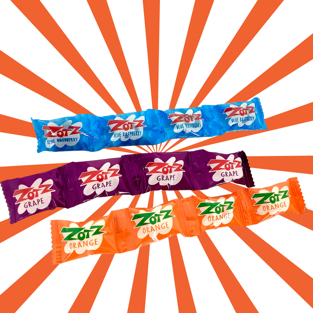 LIQUIDATION -Zotz - Bonbons ‘fizz’ - 4 bonbons