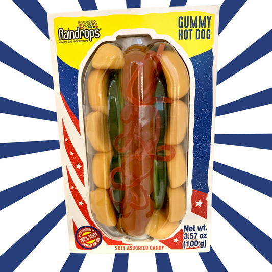 EXP: MAI 2023 - Mega Gummi Hot Dog - 100 gr - 3.57gr