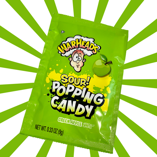 Bonbons ‘ popping candy ’ Warheads - Pomme Verte - 9gr - 0.33 oz
