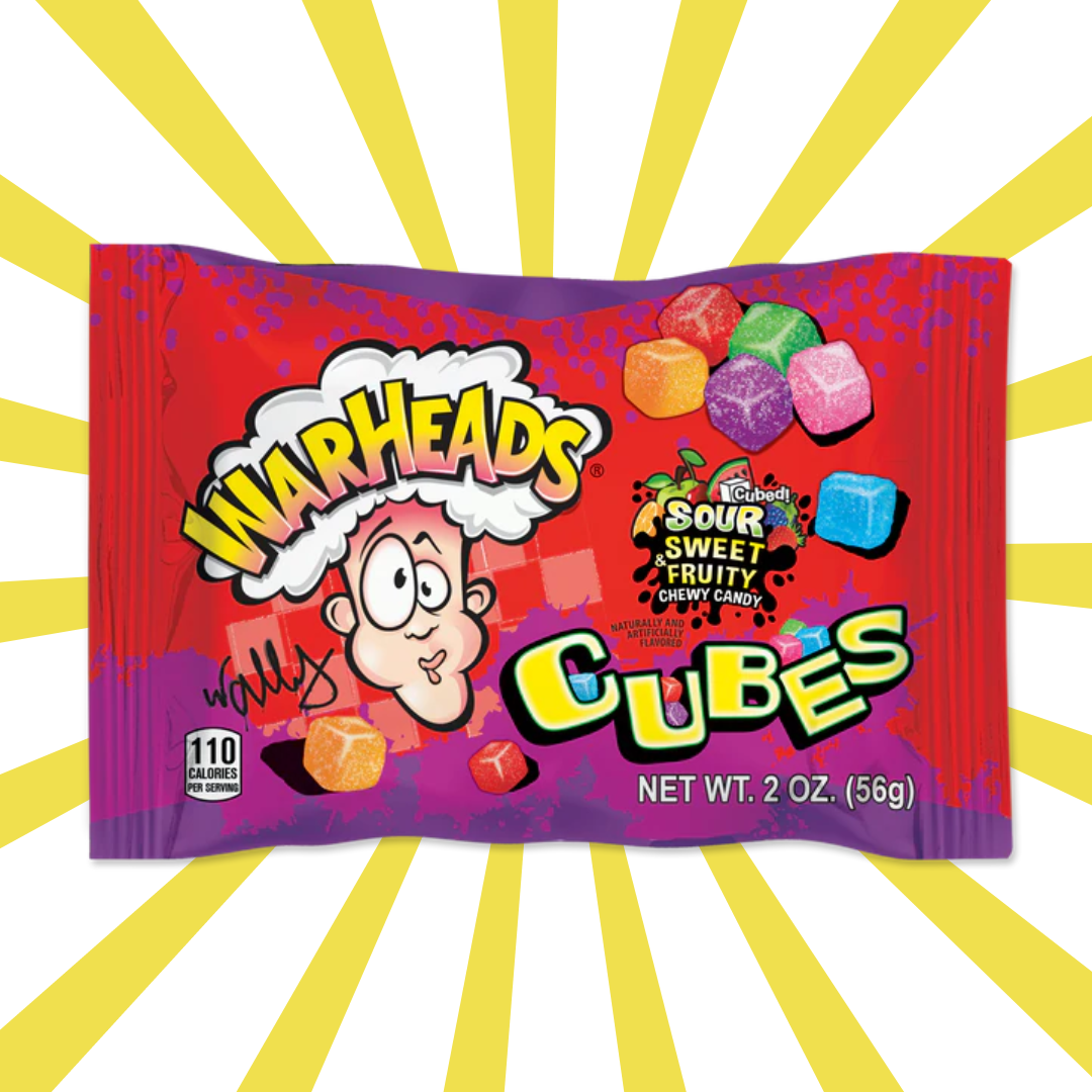 Warheads - Gummies cubes surettes - Sour chewy cubes  - 56 gr