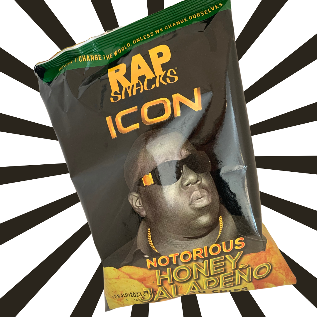 EXP: 8 JUIN 2023 - Chips Rap Snacks - Notorious - Honey Jalapeño - Miel et Jalapeno - 71 gr - 2.5 oz